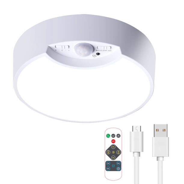 Lámpara de techo recargable 120LED 300 LM Sensor de luz Lámpara colgante Sala de estar Dormitorio C Eccomum Lámpara de techo