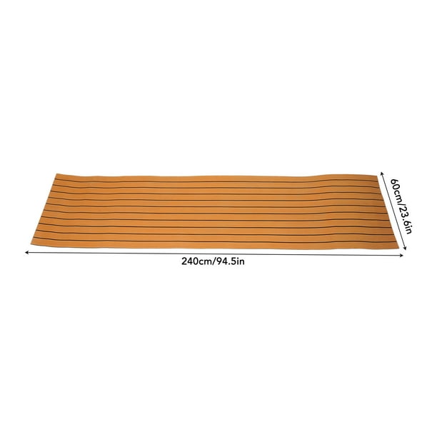 Revêtement De Sol En Mousse EVA Pour Bateau – 240 X 90 Cm, épais 6 Mm – Antidérapant, Imperméable, Confortable – Noir Ou Gris Clair