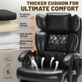thumbnail image 5 of Qusaphy Big and Tall 800lbs Ergonomic Office Chair Heated massage chair, reclining high-back chair, Footrest & BIFMA Certified Heavy-Duty Support Black, 5 of 9
