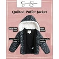 thumbnail image 2 of Jessica Simpson Baby Girls Puffer Jacket Sherpa Lined Hood Quilted Winter Coats, 2 of 8
