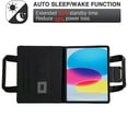 thumbnail image 3 of TECH CIRCLE Case for iPad Air/Pro 10.5", iPad 9th/8th/7th Gen Smart Folio Case 10.2" with Handle/Zipper Pocket, Auto Sleep Wake, Magnetic Closure, PU Leather Protective Fold Stand Cover, Black, 3 of 7