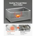 thumbnail image 4 of VEVOR Commercial Food Warmer Countertop Buffet Bain Marie 1200W Steam Table, 4 of 9