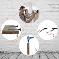 thumbnail image 4 of Chockeie Invisible Shelf Bracket, Iron Shelf Bracket, Wall Shelf Bracket Heavy Duty Bracket - 4 Pieces, 4 of 6