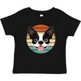 thumbnail image 3 of Inktastic Boston Terrier Dog Retro Sunset Boys or Girls Baby T-Shirt, 3 of 5