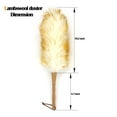 thumbnail image 4 of 18.9-Inch Pure Lambs Wool Duster with Wood Handle(Pack of 1), 4 of 9
