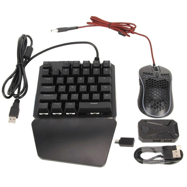 Keyboard Mouse Converter Set Wired RGB Mechanical Keyboard Mouse Adapter Combo for PS5 for PS3 for PS4 for Switch