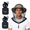 Black-Large, variant on Black Large Mosquito Head Net 2 Pack Outdoor Hiking Protection