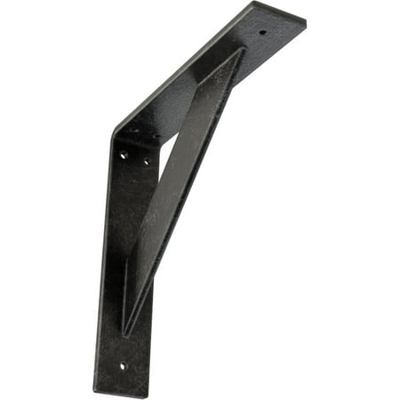 

Ekena Millwork 2 W x 10 D x 10 H Traditional Steel Bracket Antiqued Silver