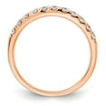 thumbnail image 2 of 14K Rose Gold Ring Band 14kr Lab Grown Diamond SI1 SI2, G H I, 1 10ct Wedding , Size 5, 2 of 2