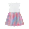 thumbnail image 3 of WOLLED Kids Toddler Girls Cotton Dresses Crewneck Mesh Princess Dress for Baby Short Sleeve Casual Sundress Dresses for 2-8 Years, 3 of 9