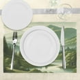 thumbnail image 3 of Ambesonne Sage Green Place Mats Set of 4, Dreamy Scenario Meadow, Standard Size, Slate Brown Teal, 3 of 5