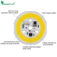 thumbnail image 4 of Bombilla LED COB con chip de 9 W, 12 W y 15 W, sin controlador, redonda, CA 220 V-240 V, bricolaje, para focos LED, iluminación blanca fría/cálida, 4 of 5