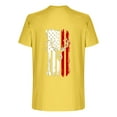 thumbnail image 5 of BiZtdJrK Mens Big and Tall July 4th T Shirts American Flag with Deer Graphics T Shirt Short Sleeve Fashion Summer Tops Drop Shoulder Tees Yellow XXL, 5 of 6