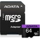 thumbnail image 2 of Memoria Micro SD 64GB Adata Clase 10 AUSDX64GUICL10-RA1 Video Full HD, 2 of 4