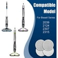 thumbnail image 2 of 4 Packs Replacement Pads for Bissell Spinwave Powered Hard Floor Mop 2124 2315 20391 23157 23159 2307 20399 20393 2039A Washable 2xSoft Touch & 2xScrubby Pads, 2 of 4