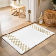 thumbnail image 3 of Minimalist Brown Front Door Rugs 2x3ft Buffalo Check Plaid Farmhouse Farm Theme Washable Rug, Non Slip Indoor Carpet Absorbent Floor Mat for Living Room Bedroom Dining Room, 3 of 9