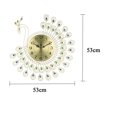 thumbnail image 3 of YouLoveIt 21" 3D Peacock Wall Clock Large Luxury Peacock Wall Clock for Home Decoration or Living Room Home Decoration, DIY Handicraft Decoration Clock, 3 of 8