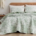 thumbnail image 3 of Wonderful Rose Patterned Quilted 3-Piece Bedding Set, 3 of 6