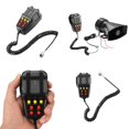 thumbnail image 3 of Riwesomey Bocina de alarma de coche 12V 100W 7 sonidos de sirena sirena de coche bocina de vehículo micrófono PA sistema de altavoces alarma de seguridad Paneles de instrumentos para automóviles, 3 of 8