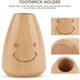 thumbnail image 4 of Cute Smiling Face Wooden Toothpick Cylinder Box Holder Outlet Kitchen Table Decoration or Accessories, 4 of 5