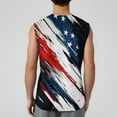thumbnail image 4 of Men's Sleeveless American Flag And Eagle Design Casual Summer Tank Top For Independence Day, 4 of 4