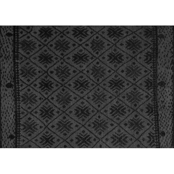 Ahgly Company Indoor Rectangle Abstract Gray Modern Area Rugs, 5' x 8'