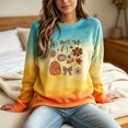 thumbnail image 3 of qafoshin Halloween Sweatshirts for Women Oversized Crew Neck Long Sleeve Printed Shirts Cute Pullover Plus Size Tops, 3 of 5