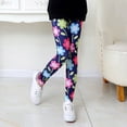 thumbnail image 5 of Duqingm Girls' Athletic Leggings Kids Dance Running Yoga Pants Workout Active Dance Tights with Pockets (Dark Blue,9-10 Years), 5 of 6