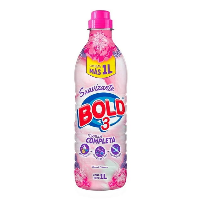 Suavizante de telas Bold 3 flores de primavera de 1 l