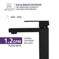 thumbnail image 3 of Enti Series Single Hole Single-Handle Vessel Bathroom Faucet in Matte Black, 3 of 5