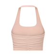 thumbnail image 1 of Sujetador deportivo de yoga plisado elegante de moda para mujer, ropa interior deportiva con espalda descubierta y escote halter sexy de estilo europeo y americano, 1 of 6