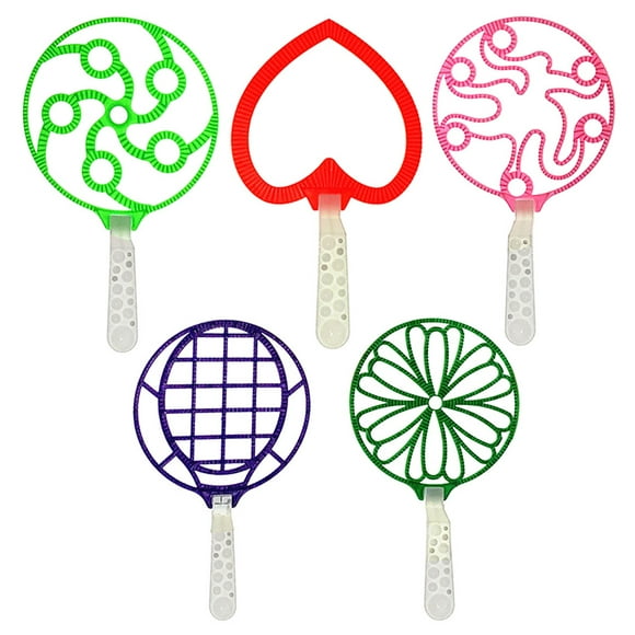 5pcs Bubble Blowing Bars Plastic Bubble Maker Assorted Bubbling Tools Handheld Bubbling Sticks for Kids Children