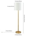thumbnail image 5 of Evelyn&Zoe Traditional Floor Lamp with Round Base, 5 of 7