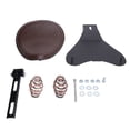 thumbnail image 2 of Retro Motorcycle  Motorcycle Solo Pad  Motorcycle Solo  with Spring Bracket Kit Faux Leather Strong Support Universal Fit for Retro Motorcycle, 2 of 7