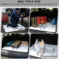 thumbnail image 3 of Qpednta Dustproof Cute Snowman Trunk Mat 29"x39" Cargo Liner for SUV, Durable Polyester Carpet Non-Slip Easy Clean Sand Mud Resistant Rear Cargo Protector Car Accessories Fits Sedan Truck, 3 of 7