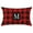 M, variant on SDJMa Farmhouse Red and Black Buffalo Check Plaid Pillow Cover Home Decor Square Letter Monogram Throw Cushion Case for Car Couch Sofa 12 x 20 Inch Linen Pillowcase
