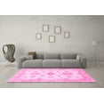 thumbnail image 3 of Ahgly Company Indoor Round Oriental Pink Traditional Area Rugs, 5' Round, 3 of 4