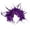 C003- Purple, variant on Purple Retro Carnival Feather Flower Headband, Race Day Millinery Headpiece, Irish Holiday Cocktail Party Accessory, Vintage Themed Photo Prop Fascinator, Comfortable All-Day Wear