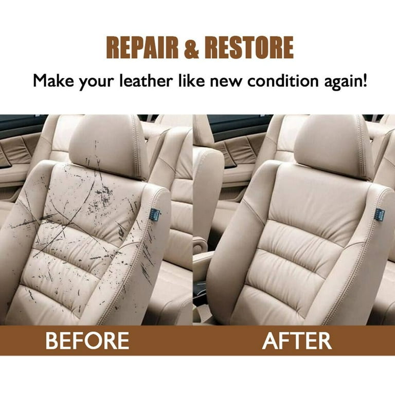 How To Repair NASTY LEATHER SEATS in Seconds WITHOUT Spray Paint