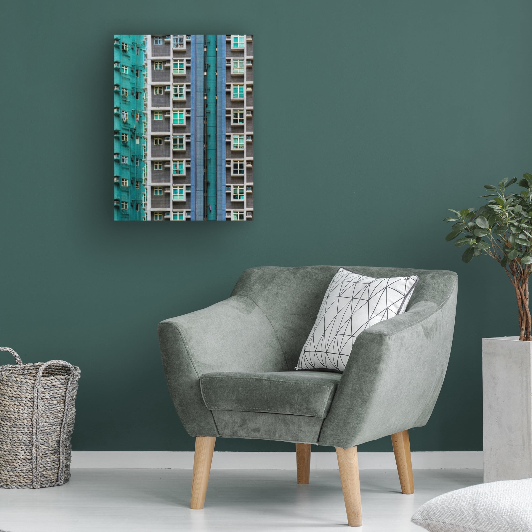 Canvas Wall Art - Andreas Agazzi 'Fractions' Wall Art for Living Room, Bedroom, or Office D?cor by Trademark Fine Art - 24 x 32 Inches