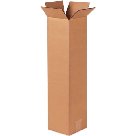 10 x 10 x 4 Flat Cardboard Corrugated Boxes 65 lbs Capacity 200#/ECT-32 25-Pack