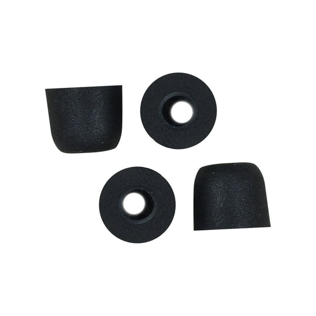 2 Pairs T400/T500 Soundproof Memory Sponge Ear Caps In-ear Earphone Accessories-Black