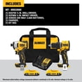 thumbnail image 3 of Kit combinado de taladro/destornillador sin escobillas DEWALT Atomic de 20 V como máximo, con impacto, 3 of 8