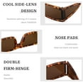 thumbnail image 4 of FEISEDY Cool Futuristic Rectangular Sunglasses Cyber Men Women Punk Style Cosplay Sun Glasses B2739, 4 of 15