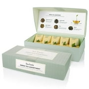 Tea Forte Green Tea Assortment 10 Handcrafted Pyramid Tea Infusers Box Presentation