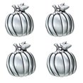 thumbnail image 1 of Fennco Styles Harvest Pumpkin Metal Napkin Rings Set of 4 - Pewter Napkin Holders for Home Décor, Thanksgiving, Halloween, Dining Table and Special Events …, 1 of 5