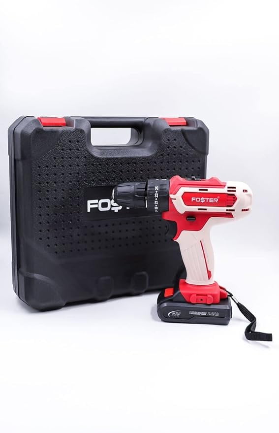 Fk 38-21 Brushless Impact Cordless Drill Driver Machine | Screwdriver Machine 2000mah, Chuck 10mm, 25-Level Torque With Lithium Ion Battery & Charger Drilling & Screwdriver Machine Tool