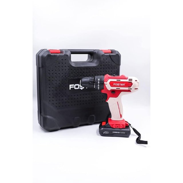Fk 38-21 Brushless Impact Cordless Drill Driver Machine | Screwdriver Machine 2000mah, Chuck 10mm, 25-Level Torque With Lithium Ion Battery & Charger Drilling & Screwdriver Machine Tool
