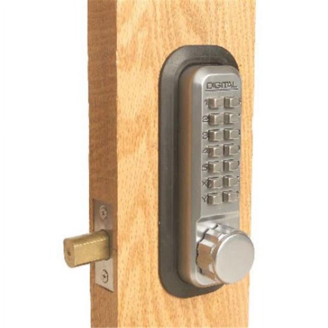 Lockey 2210-AB-DC-KO Mechanical Keyless Deadbolt Double Sided Combination With Key Override - Antique Brass