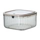thumbnail image 2 of Mini Desktop Trash Can | Press-Lid Desk Organizer Garbage Basket | Plastic Compact Sundry Storage Bin | Flip Top Lid, Divided Sections, Tidy Container | White or Gray | 6x6x3.2in or 6x6x5.5in | 1, 2 of 6